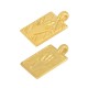 Zamak Charm Tag Rectangular with Hand 11x15mm