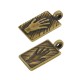 Charm Zamak Rectangulaire avec Main 11X15Mm