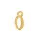 Charm Zamak Chiffre « 0 » 6 x 10 mm