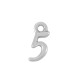 Zamak Charm Number "5" 6x10mm