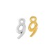 Charm en Zamak Chiffre « 9 » 6 x 10 mm