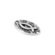 Zamak Connector Oval Nail with Fish 18x11mm