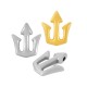 Zamak Charm Trident 13x15mm