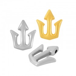 Breloque Trident en Zamak 13 x 15 mm