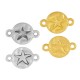 Conector de Metal Zamak Redondo con Estrella de Mar 12mm