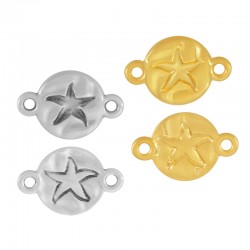 Connecteur rond en Zamak avec Étoile de mer 12 mm