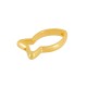Zamak Bead Fish Frame 20x11mm Ø1.4mm