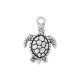Breloque Tortue en Zamak 15 x 19 mm