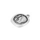 Zamak Charm Round Irregular with Figure & Dolphins 16mm