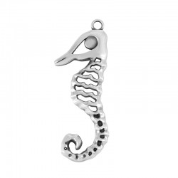 Pendentif en Zamak Hippocampe 20 x 56 mm