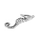 Μεταλλικό Ζάμακ Χυτό Μοτίφ Ιππόκαμπος 20x56mm
