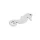 Colgante de Metal Zamak Caballito de mar 12x30mm