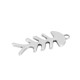 Colgante de Metal Zamak Raspa 37.5x15mm