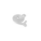 Colgante de Metal Zamak Ballena 21x17mm