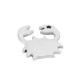 Colgante de Metal Zamak Cangrejo 22x25mm