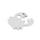 Colgante de Metal Zamak Cangrejo 22x25mm