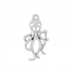 Pendentif en Zamak Pieuvre 17 x 27 mm