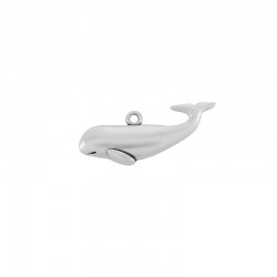 Colgante de Metal Zamak Ballena 38x15mm