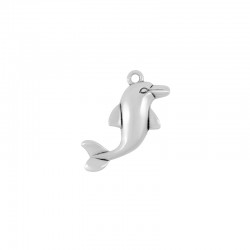 Colgante de Metal Zamak Delfín 16x30mm