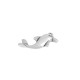 Colgante de Metal Zamak Delfín 16x30mm