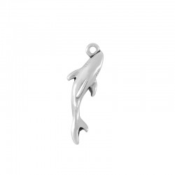 Colgante de Metal Zamak Tiburón 6x25mm