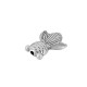 Pasador de Metal Zamak Cola de Pez 11x14mm(Ø1.4mm)