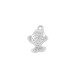Ciondolo Zamak a Forma di Pesce 13X12 mm