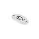 Zamak Connector Oval with Fish 23x13mm