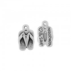 Colgante de Metal Zamak Chancla 13x10mm