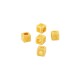 Zamak Bead Cube with Letter “B” 4mm Ø2.2mm