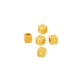 Zamak Bead Cube with Letter “D” 4mm Ø2.2mm