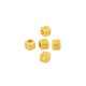 Zamak Bead Cube with Letter “G” 4mm Ø2.2mm