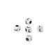 Zamak Bead Cube with Letter “L” 4mm Ø2.2mm