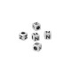 Zamak Bead Cube with Letter “N” 4mm Ø2.2mm