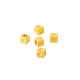 Zamak Bead Cube with Letter “N” 4mm Ø2.2mm