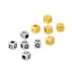 Cube en Zamak avec Lettre « Q » 4 mm Ø 2.2 mm