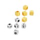Cube en Zamak avec Lettre « T » 4 mm Ø 2.2 mm
