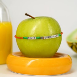 Zamak Bead Cube with Letter “U” 4mm Ø2.2mm