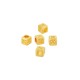 Zamak Bead Cube with Letter “X” 4mm Ø2.2mm