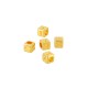 Zamak Bead Cube with Number “1” 4mm Ø2.2mm
