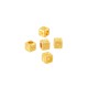 Zamak Bead Cube with Number “3” 4mm Ø2.2mm