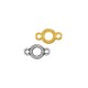 Connecteur rond en Zamak 6 mm