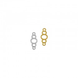 Connecteur Géométrique Ovale en Zamak 12 x 7 mm