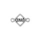 Zamak Connector Rhombus with Chain 10x11mm