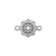 Breloque en Zamak Fleur Mandala 12 mm