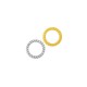 Zamak Ring Twisted 10mm