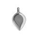 Breloque Goutte en Zamak 8 x 11 mm