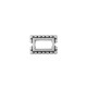 Zamak Bead Rectangular Frame 11x7mm Ø1.3mm