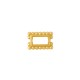 Cadre Rectangulaire à Perles en Zamak 11 x 7 mm Ø 1.3 mm