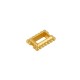 Cornice Rettangolare con Perline in Zama 11X7 mm Ø1.3 mm